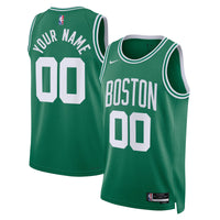 Boston Celtics Nike Icon Edition Swingman Jersey - Kelly Green - Custom