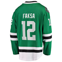 Dallas Stars Radek Faksa Fanatics Kelly Green Home Breakaway Jersey