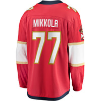 Florida Panthers Niko Mikkola Fanatics Red Premier Breakaway Player Jersey