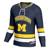 GameDay Greats Navy Michigan Wolverines Spirit Hockey Jersey