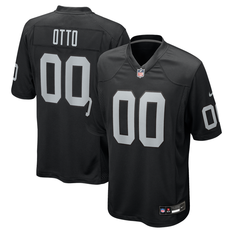 Las Vegas Raiders Jim Otto Nike Black Game Retired Player Jersey