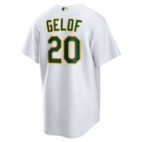 Athletics Zack Gelof Nike White Home Replica Jersey