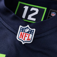 Seattle Seahawks Jake Bobo Nike College Navy Game Jersey