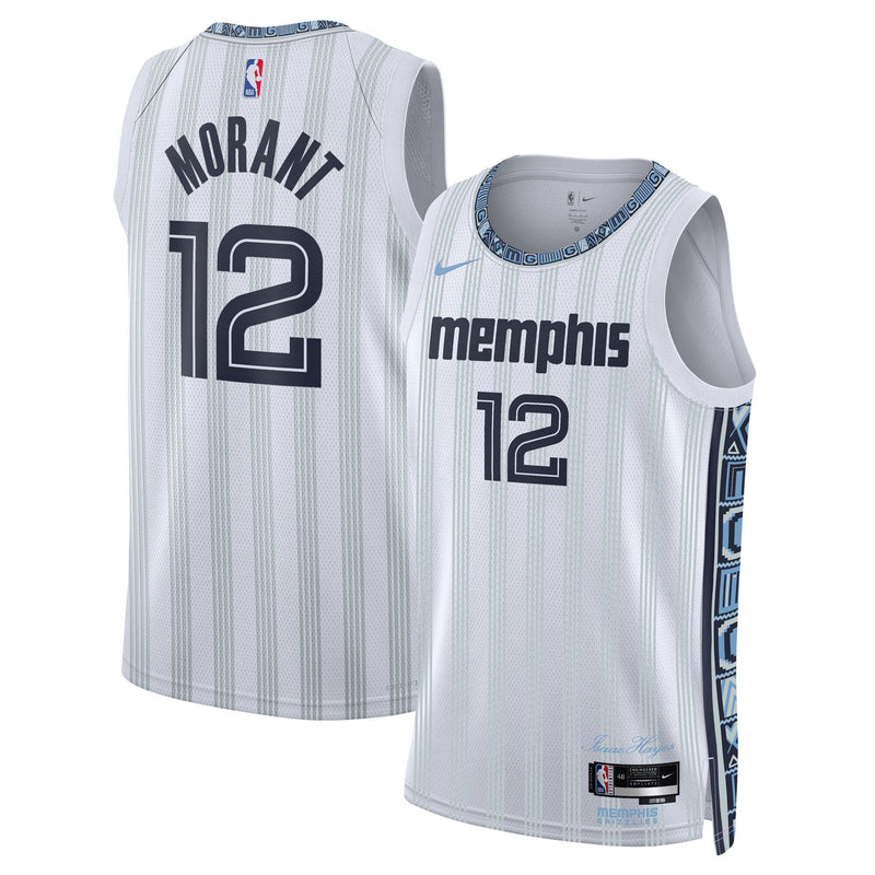 Memphis Grizzlies Nike 2025/26 City Edition Swingman Jersey - Gray - Ja Morant