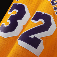 Mitchell & Ness Magic Johnson Gold Los Angeles Lakers 1984-85 Hardwood Classics Swingman Jersey