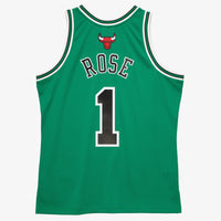 Chicago Bulls Mitchell & Ness St Patrick's Day Swingman Jersey Derrick Rose 2008-09