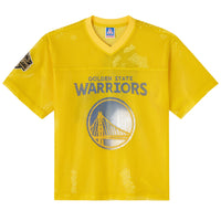 Golden State Warriors X OVO Mesh Football Jersey -