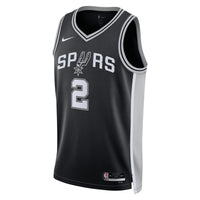 San Antonio Spurs Nike Icon Edition Swingman Jersey NBA 2025 First Round Draft Pick - Black - Dylan Harper