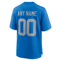 Detroit Lions Nike Blue Alternate Custom Game Jersey