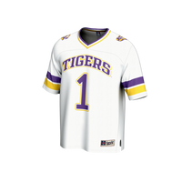 GameDay Greats #1 White LSU Tigers Collegiate Football Fashion Jersey