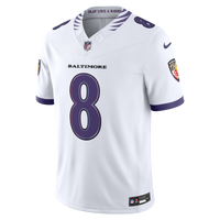 Baltimore Ravens Lamar Jackson Nike White Vapor F.U.S.E. Stitched Limited Jersey