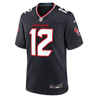 Houston Texans Nico Collins Nike Navy Game Jersey