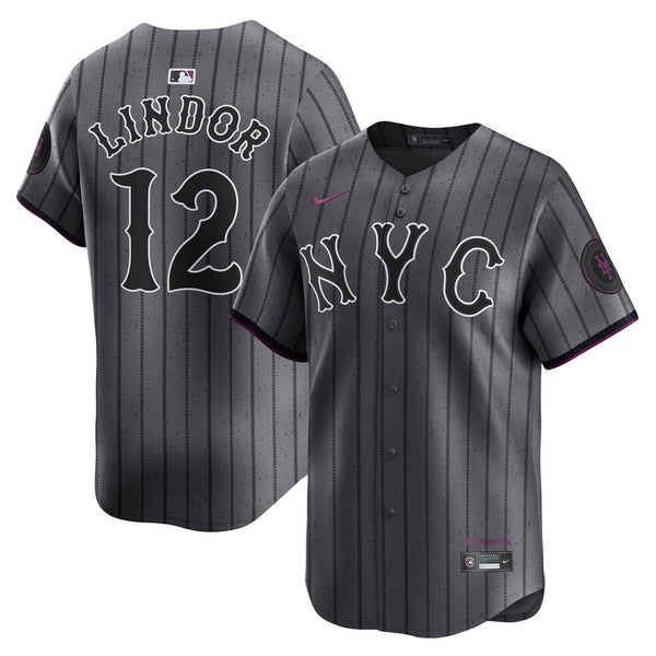 New York Mets Francisco Lindor Nike Gray City Connect Limited Player Jersey