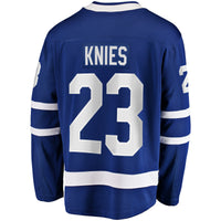 Toronto Maple Leafs Matthew Knies Fanatics Blue Home Premier Breakaway Player Jersey