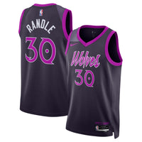 Minnesota Timberwolves Nike 2025/26 City Edition Swingman Jersey - Black - Julius Randle
