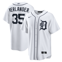 Detroit Tigers Justin Verlander Nike White Home Replica Jersey