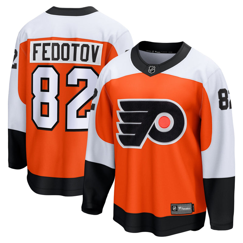 Philadelphia Flyers Ivan Fedotov Fanatics Orange Home Premier Breakaway Player Jersey