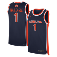 Nike Navy Auburn Tigers #1 Road War Eagle Replica Basketball Jersey