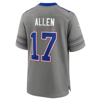 Buffalo Bills Josh Allen Nike Gray Nickel City Game Jersey