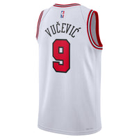 Chicago Bulls Nike Association Edition Swingman Jersey - White - Nikola Vu?evi?