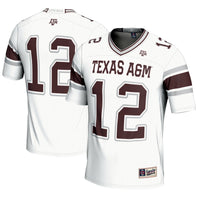 GameDay Greats #12 White Texas A&M Aggies Football Lightweight Fashion Jersey