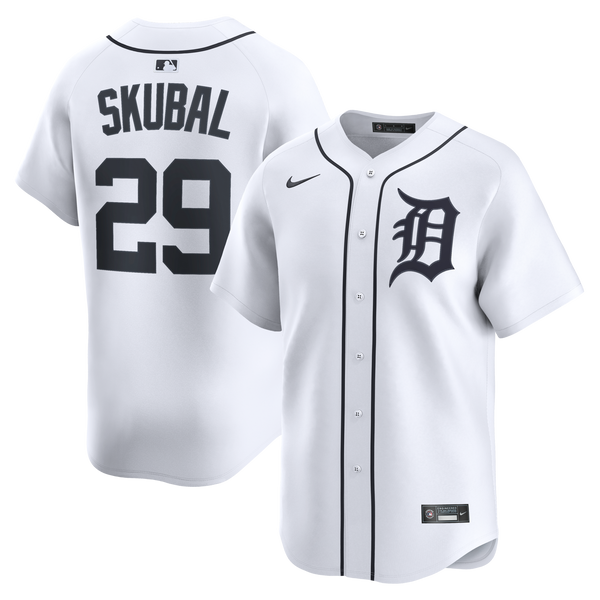 Detroit Tigers Tarik Skubal Nike White Home Limited Player Jersey