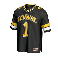 GameDay Greats Black Iowa Hawkeyes Lightweight Collegiate Football Fashion Jersey