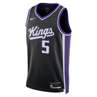 Sacramento Kings Nike Icon Swingman Jersey - Black - Darius Acuff Jr.
