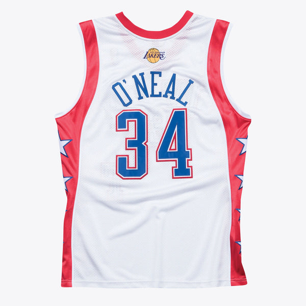 NBA 2004 West Shaquille ONeal Authentic All-Star Jersey By Mitchell & Ness - White -