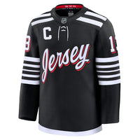 New Jersey Devils Nico Hischier Fanatics Black Alternate Premium Jersey