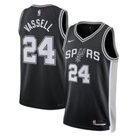 San Antonio Spurs Nike Icon Edition Swingman Jersey - Black - Devin Vassell