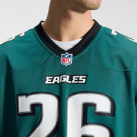 Philadelphia Eagles Saquon Barkley Nike Midnight Green Team Game Jersey