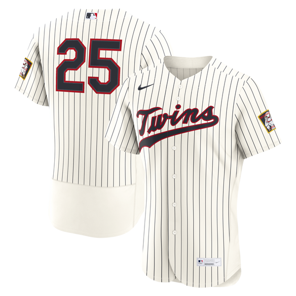 Minnesota Twins Byron Buxton Nike Cream 2026 Field of Dreams Authentic Jersey