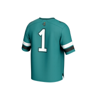 GameDay Greats #1 Teal Coastal Carolina Chanticleers Lightweight Collegiate Football Fashion Jersey