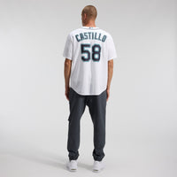 Seattle Mariners Luis Castillo Nike White Home Replica Jersey