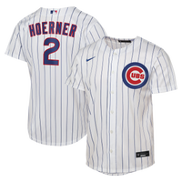 Male Chicago Cubs Nico Hoerner Nike White Home Replica Jersey