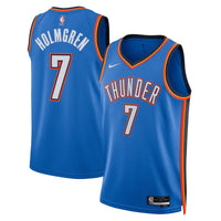 Oklahoma City Thunder Nike Icon Edition Swingman Jersey - Blue - Chet Holmgren