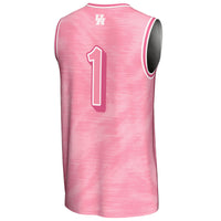 GameDay Greats #1 Pink Houston Cougars Lightweight Basketball Fashion Jersey
