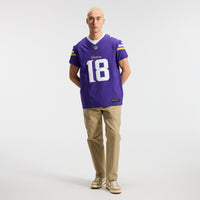 Minnesota Vikings Justin Jefferson Nike Purple Team Vapor F.U.S.E. Elite Jersey
