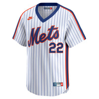 New York Mets Juan Soto Nike White Cooperstown Collection Limited 40th Anniversary Jersey