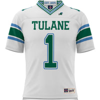 GameDay Greats #1 White Tulane Green Wave Football Jersey