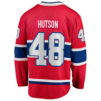 Montreal Canadiens Lane Hutson Fanatics Red Home Breakaway Jersey