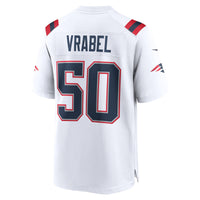 New England Patriots Mike Vrabel Nike White Retired Player Game Jersey