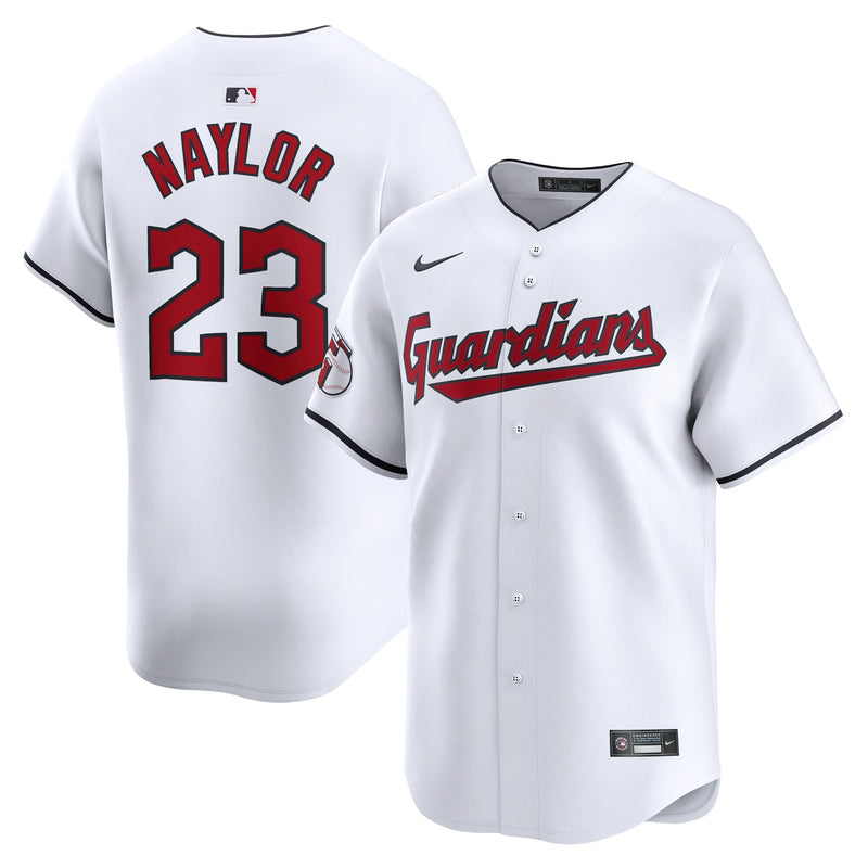 Cleveland Guardians Bo Naylor Nike White Home Limited Player Jersey