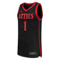 Jordan Brand #1 Black San Diego State Aztecs Replica Basketball Jersey