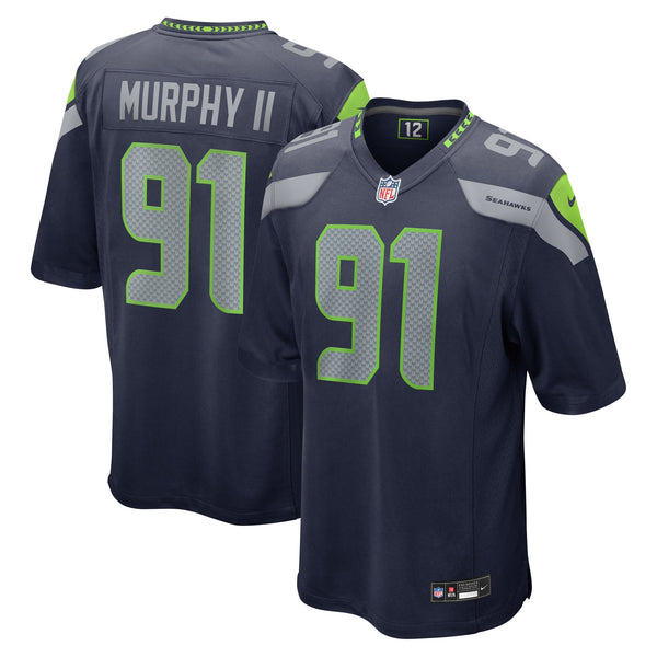 Seattle Seahawks Byron Murphy II Nike College Navy Player Game Jersey