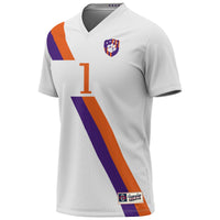 GameDay Greats #1 White Clemson Tigers Lightweight Collegiate Soccer Fashion Jersey