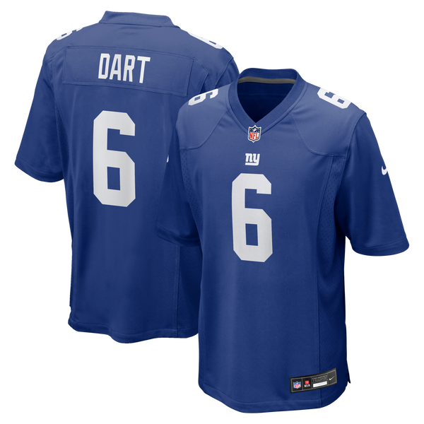 New York Giants Jaxson Dart Nike Royal Team Game Jersey