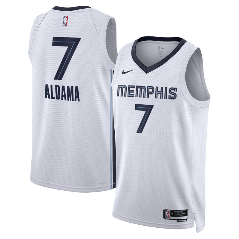 Memphis Grizzlies Nike Association Edition Swingman Jersey - White - Santi Aldama