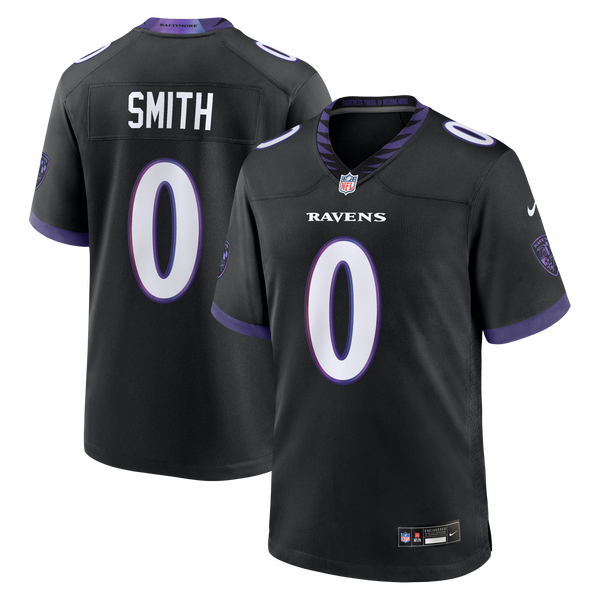 Baltimore Ravens Roquan Smith Nike Black Alternate Game Jersey